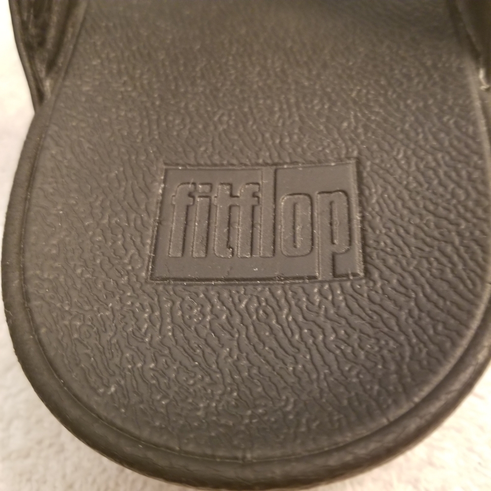 Fit Flop Women's Sz. 10 Sandals In Black Side Buckle Style 930-090 - Picture 6 of 8